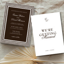 Casamento de Fronteira Harlequim Marrom Chocolate