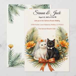 Convites Casamento de Gatos na Califórnia