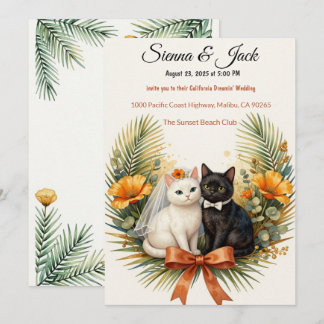 Convites Casamento de Gatos na Califórnia