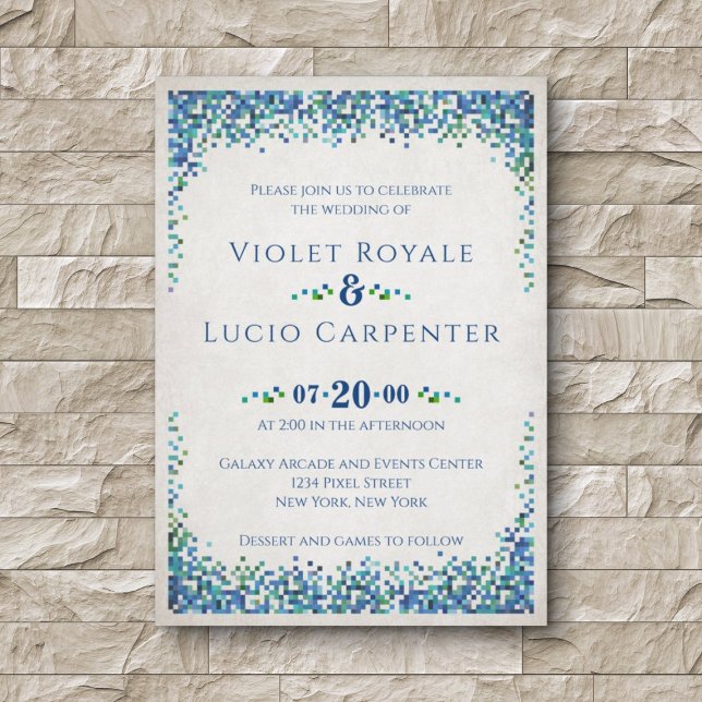 Convites Casamento de Geek de Vídeo (Criador carregado)