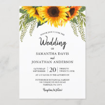 Casamento de Girassóis de Queda