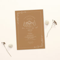 Casamento de Goldenrod da Montanha da Arte da Linh