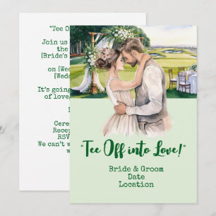 Convites Casamento de Golfe no campo de golfe