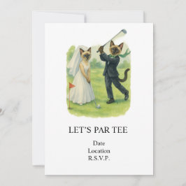 Convites Casamento de Golfe Vamos Par tI para amantes de ga