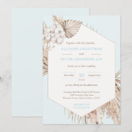 Convites Casamento de Grass do Deserto Boêmiano de Tonalida