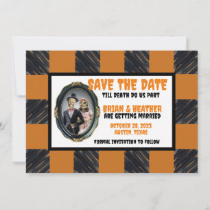 Convites Casamento de Halloween de Outubro Salve a Data