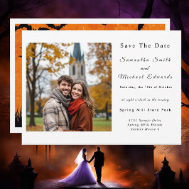Convites Casamento De Halloween Salve A Data