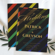 Casamento de Homens Gays Elegante Arco-Íris