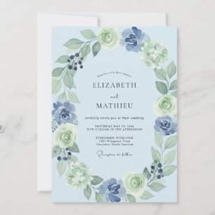 Convites Casamento de Hortelã Folhagem de Milho Salvia