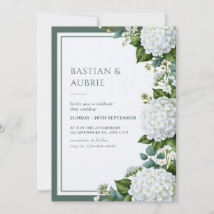 Convites Casamento de Hortênsia Branca e Salvia