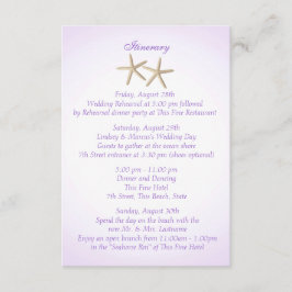 Convites Casamento de Hortênsia Roxa na Costa: Itinerário