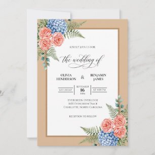 Convites Casamento de Hortênsia Samambaia Terracota