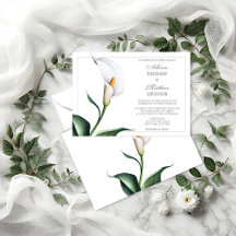 Casamento de Ilegante Ivory White Calla Lily