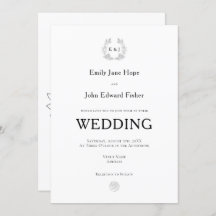 Casamento de Iniciais de Tipografia Preta/Monogram