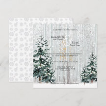 Casamento de Inverno Brilho Flocos de Neve Pinheir