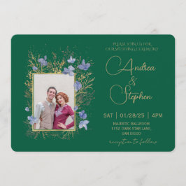 Convites Casamento de Inverno com Folhagem Invernal Elegant
