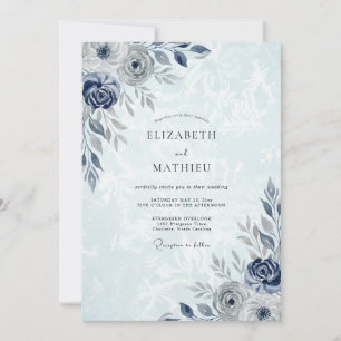 Convites Casamento de Inverno Naval Solene