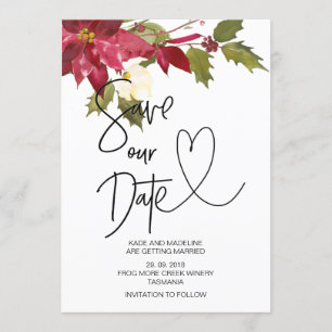 Convites Casamento de Inverno Salve Nossa Data Natal