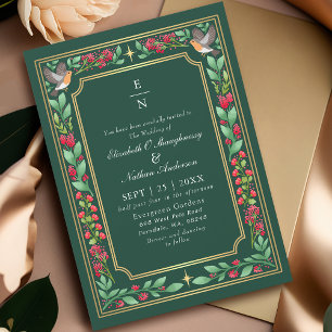 Convites Casamento de Jardim Botânico de Encantação Verde