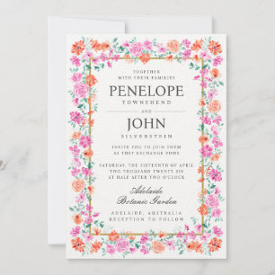 Convites Casamento de Jardim Botânico de Flor de Água Chic