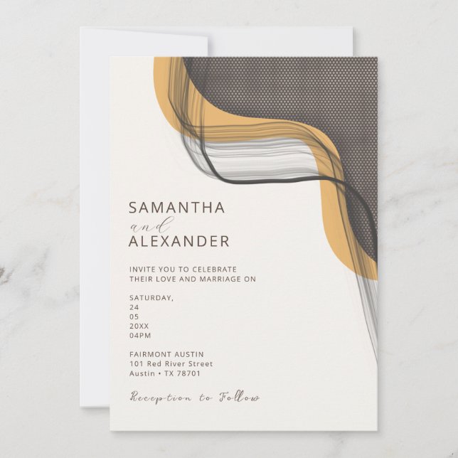 Convites Casamento de Jardim Casual Boho Retro (Frente)