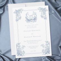 Casamento de Jardim com Crista de Cisne Azul Elega