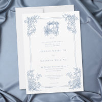 Casamento de Jardim de Carruagem Azul Elegante Vin
