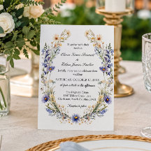 Casamento de Jardim de Flores Silvestres em Aquare