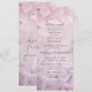 Convites Casamento de Jardim de Verão com Hydrangea Púrpura