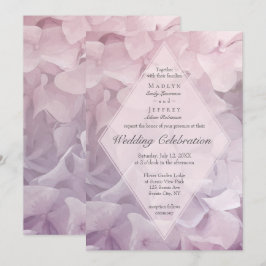 Convites Casamento de Jardim de Verão com Hydrangea Púrpura