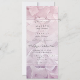 Convites Casamento de Jardim de Verão com Hydrangea Púrpura