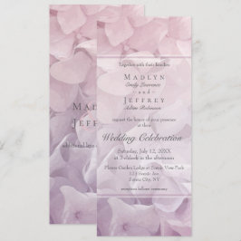Convites Casamento de Jardim de Verão com Hydrangea Púrpura