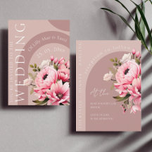 Casamento de Jardim de Verão de Floral Dusty Rosa 