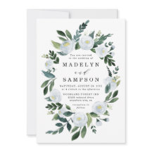 Casamento de Jardim Russo Floral Azul Elegante