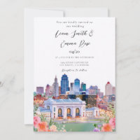 Casamento de Kansas City Missouri Aquarela Horizon