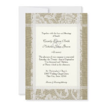Casamento de Lace e Burlap Country Romance 7x5