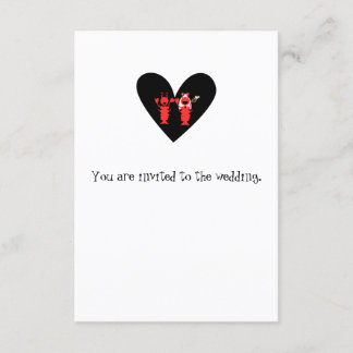 Convites Casamento de lagosta divertido