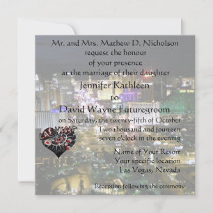 Convites Casamento de Las Vegas e Recepção Cardíaco Casi