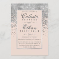 Casamento de Lata Rosa Cinzenta Cinzenta com Confe