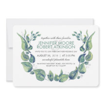 Casamento de Laurel Greenery Wreath Watercolor