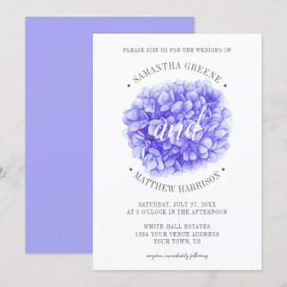 Convites Casamento de Lavanda de Púrpura de Tipografia Mode