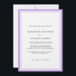 Convites Casamento de Lavanda de Script Elegante e Chic<br><div class="desc">Apresentando nosso belo pacote de convites para casamentos de Lavandas,  onde a elegância do eterno encontra charme contemporâneo.</div>