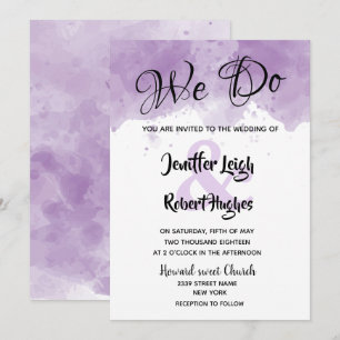 Convites Casamento de lavandas romântica da Watercolor