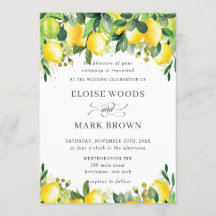 Casamento de Lemon Azure Summer Greenery