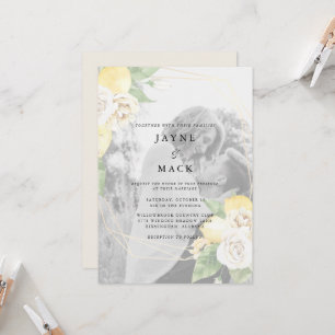 Convites Casamento de Lemons Fotográficos Mudados Modernos