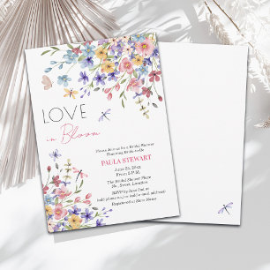 Convites Casamento de Libélulas Amor em Flor