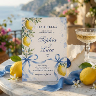Convites Casamento de Limão Italiano de Luxo]Aquarela