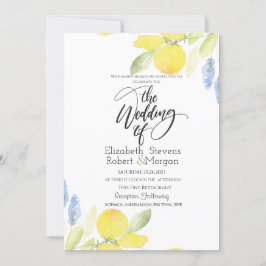 Convites Casamento de Limões em Aquarela