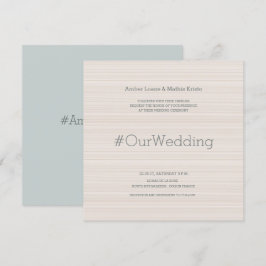 Convites Casamento de listras gigantes modernas e elegantes