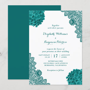 Convites Casamento de Locais Florais com Hydrangea Hydrange